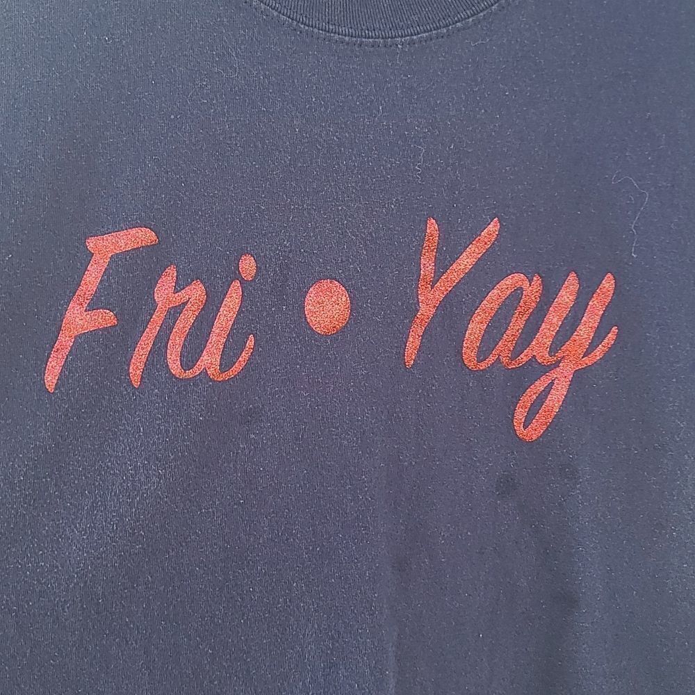 Lunch lady "fri*yay" dark navy blue t